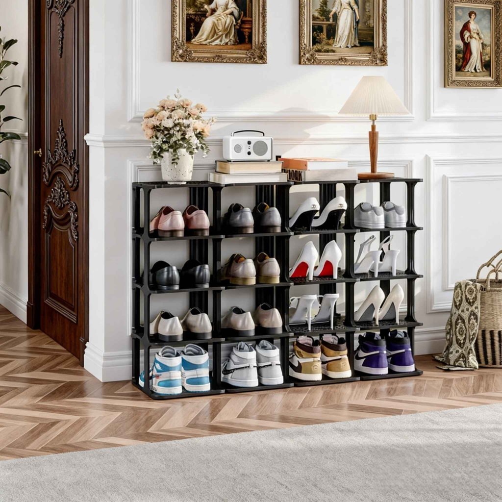 Simple Plastic Shoe Organizer Rack