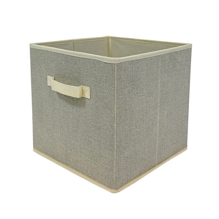 Collapsible Fabric Storage Cube Bin with Handle