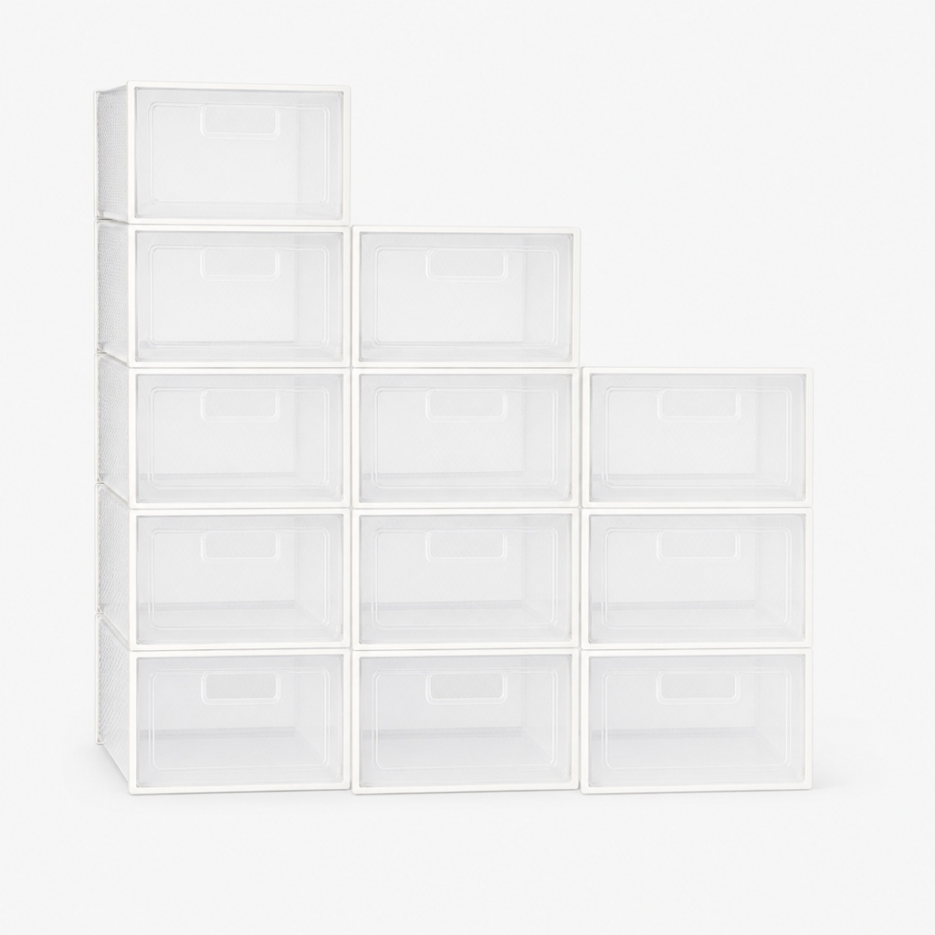 Foldable Plastic Storage Box with Clear Door
