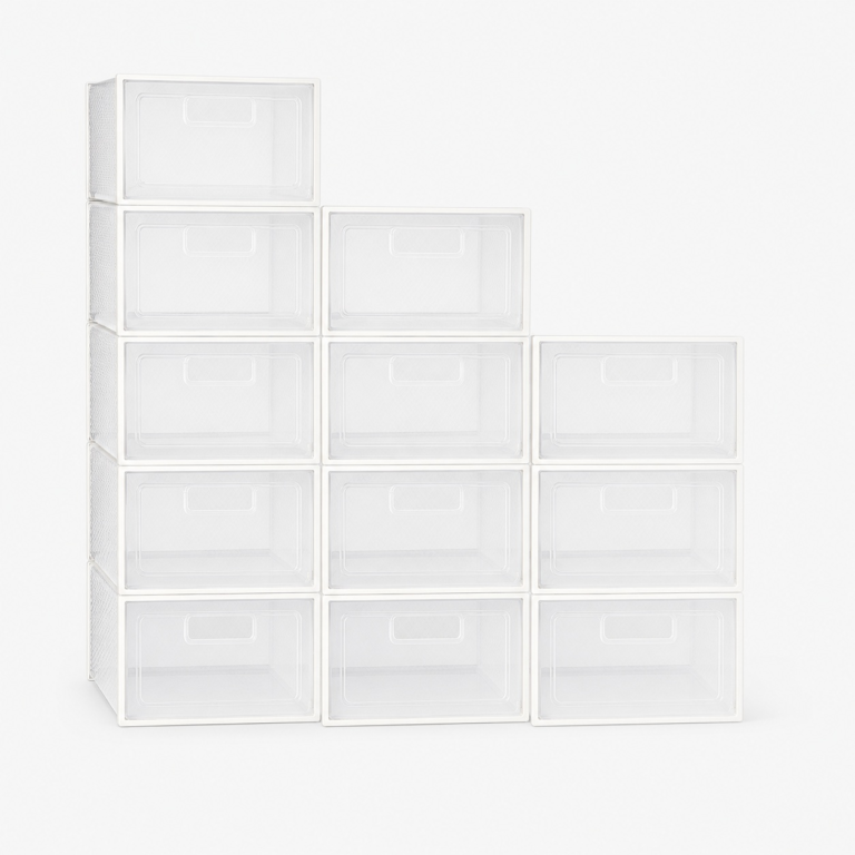 Foldable Plastic Storage Box with Clear Door