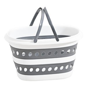 Plastic Storage Basket with Handles